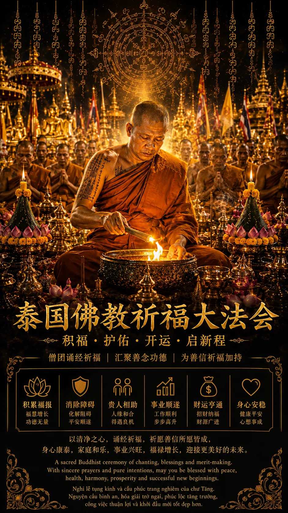 泰国佛教祈福法会
