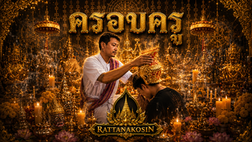 Illustration for the Krob Kru ceremony (ครอบครู)