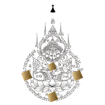 Phra Pidta — 闭眼佛符（Phra Pidta） — ยันต์พระปิดตา